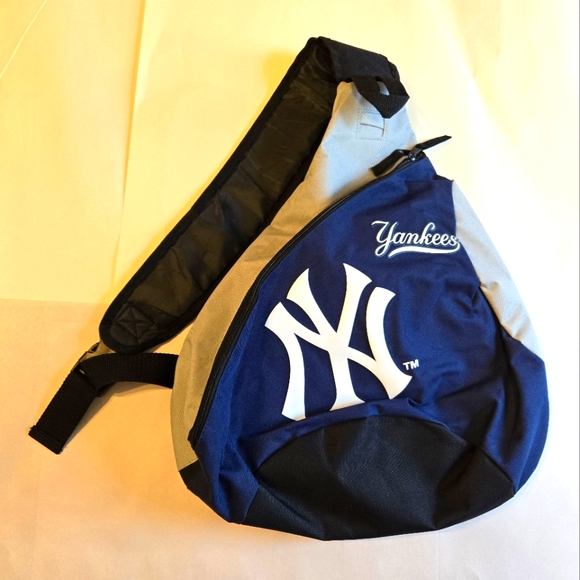 Concept One Other - Concept One MLB NY Yankees Blue and Gray Sling Bag Satchel Backpack